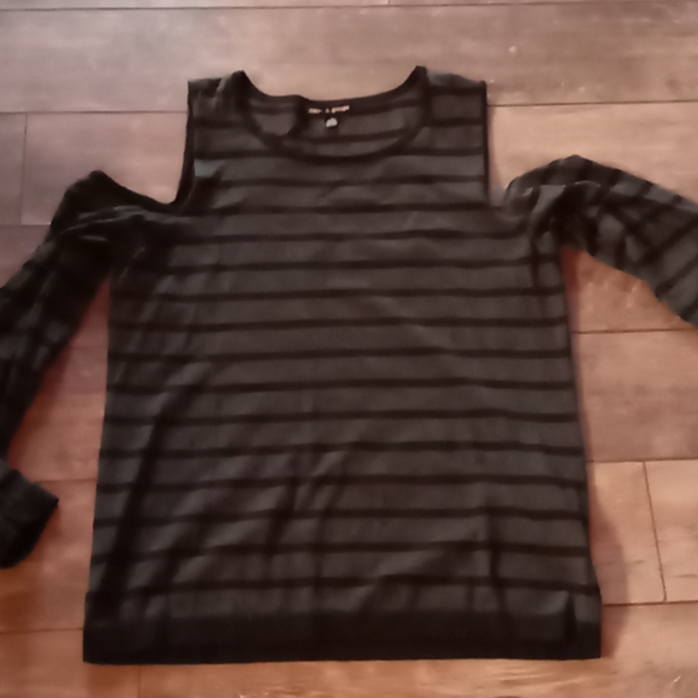 Cold shoulder sweater